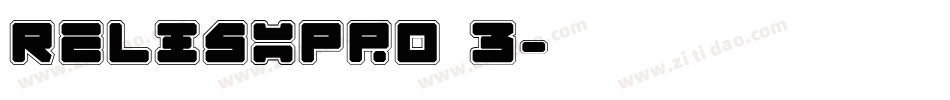 RelishPro 3字体转换